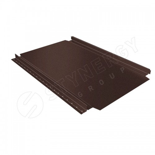 Фальцевая кровля Smart Фальц Pro CORUNDUM50® матовый RAL 8017 (шоколадно-коричневый) 0.50