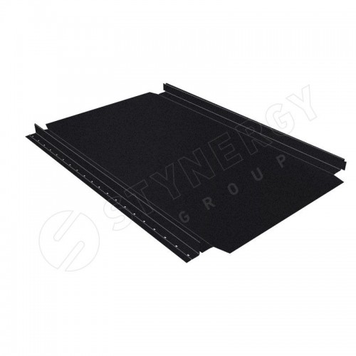 Фальцевая кровля Smart Фальц Pro CORUNDUM50® матовый RAL 9005 (глубокий черный) 0.50