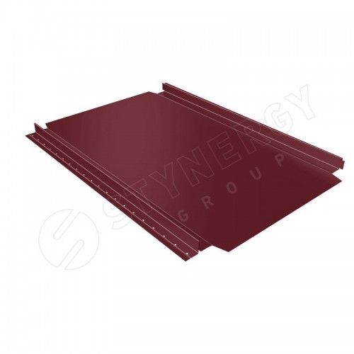 Фальцевая кровля Smart Фальц Pro CORUNDUM50® RAL 3005 (винно-красный) 0.50