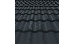 Металлочерепица Garda CORUNDUM50® матовый RAL 7016 (антрацитово-серый) 0.50