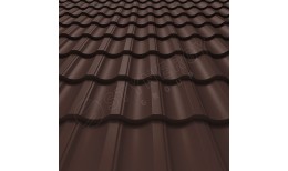 Металлочерепица Garda CORUNDUM50® матовый RAL 8017 (шоколадно-коричневый) 0.50