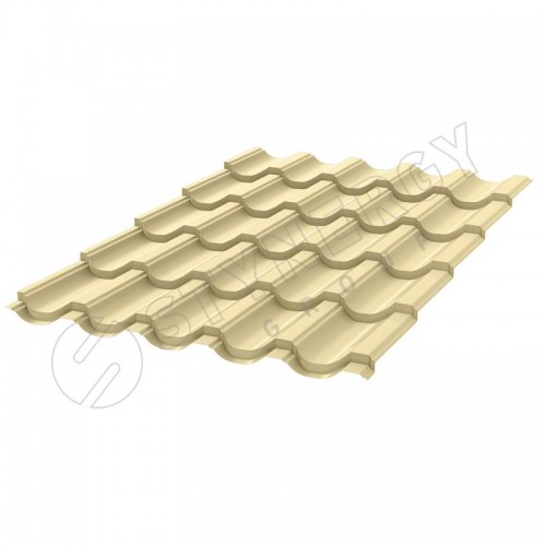 Металлочерепица Garda CORUNDUM50® RAL 1014 (слоновая кость) 0.50