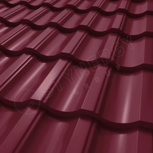Металлочерепица Garda CORUNDUM50® RAL 3005 (винно-красный) 0.50