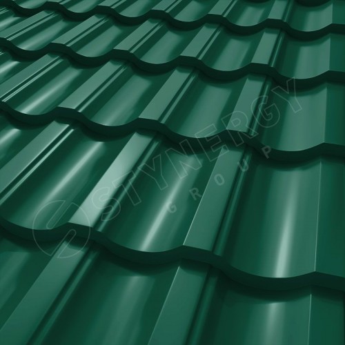 Металлочерепица Garda CORUNDUM50® RAL 6005 (зелёный мох) 0.50