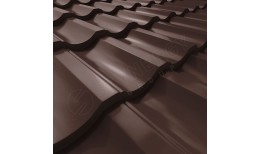 Металлочерепица Garda CORUNDUM50® RAL 8017 (шоколадно-коричневый) 0.50