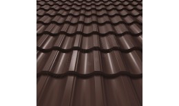 Металлочерепица Garda CORUNDUM50® RAL 8017 (шоколадно-коричневый) 0.50