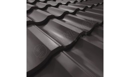 Металлочерепица Garda CORUNDUM50® RR32 (серо-коричневый) 0.50