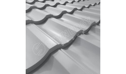 Металлочерепица Garda GreenCoat Pural BT® матовый RR21 (светло-серый) 0.50