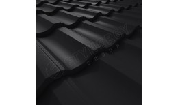 Металлочерепица Garda GreenCoat Pural BT® матовый RR33 (чёрный) 0.50