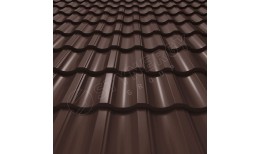 Металлочерепица Garda PURRUS® RAL 8017 (шоколадно-коричневый) 0.50