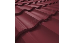 Металлочерепица Garda Rooftop Бархат® RAL 3005 (винно-красный) 0.50