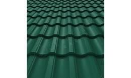 Металлочерепица Garda Rooftop Бархат® RAL 6005 (зелёный мох) 0.50