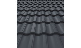 Металлочерепица Garda Rooftop Бархат® RAL 7024 (графитовый серый) 0.50