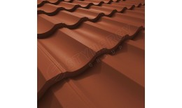Металлочерепица Garda Rooftop Бархат® RAL 8004 (медно-коричневый) 0.50