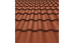 Металлочерепица Garda Rooftop Бархат® RAL 8004 (медно-коричневый) 0.50