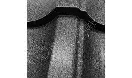 Металлочерепица Garda Rooftop Бархат® RAL 9005 (глубокий черный) 0.50