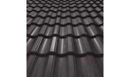 Металлочерепица Garda Rooftop Кашемир® RR32 (серо-коричневый) 0.50