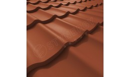 Металлочерепица СМ Классик CORUNDUM50® матовый RAL 8004 (медно-коричневый) 0.50