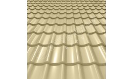 Металлочерепица СМ Классик CORUNDUM50® RAL 1014 (слоновая кость) 0.50