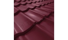 Металлочерепица СМ Классик CORUNDUM50® RAL 3005 (винно-красный) 0.50