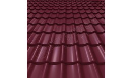 Металлочерепица СМ Классик CORUNDUM50® RAL 3005 (винно-красный) 0.50