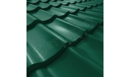 Металлочерепица СМ Классик CORUNDUM50® RAL 6005 (зелёный мох) 0.50