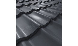 Металлочерепица СМ Классик CORUNDUM50® RAL 7024 (графитовый серый) 0.50