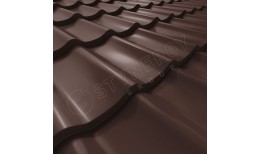 Металлочерепица СМ Классик CORUNDUM50® RAL 8017 (шоколадно-коричневый) 0.50