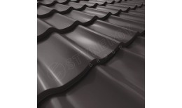 Металлочерепица СМ Классик CORUNDUM50® RR32 (серо-коричневый) 0.50