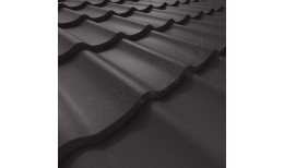 Металлочерепица СМ Классик GreenCoat Pural BT® матовый RR32 (серо-коричневый) 0.50