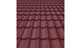 Металлочерепица СМ Классик Rooftop Бархат® RAL 3005 (винно-красный) 0.50