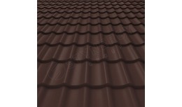 Металлочерепица СМ Классик Rooftop Бархат® RAL 8017 (шоколадно-коричневый) 0.50