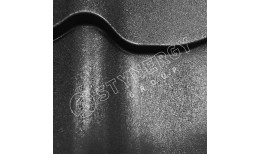 Металлочерепица СМ Классик Rooftop Бархат® RAL 9005 (глубокий черный) 0.50