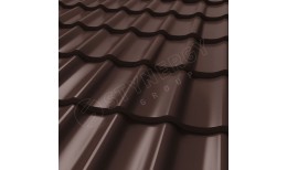 Металлочерепица СМ Классик Rooftop Кашемир® RAL 8017 (шоколадно-коричневый) 0.50