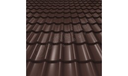 Металлочерепица СМ Классик Rooftop Кашемир® RAL 8017 (шоколадно-коричневый) 0.50