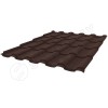Металлочерепица Stella CORUNDUM50® матовый RAL 8017 (шоколадно-коричневый) 0.50