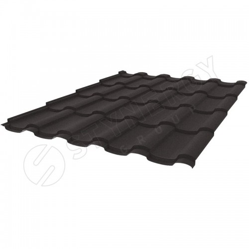 Металлочерепица Stella CORUNDUM50® матовый RR32 (серо-коричневый) 0.50