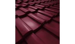 Металлочерепица Stella CORUNDUM50® RAL 3005 (винно-красный) 0.50