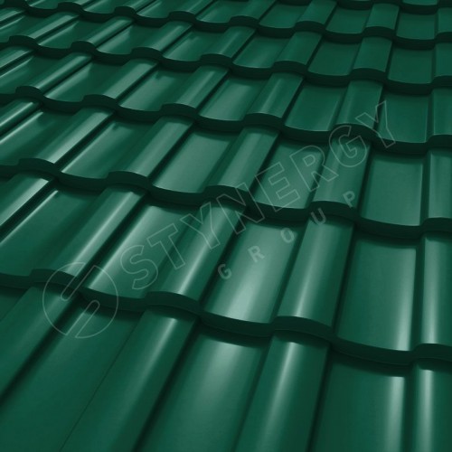 Металлочерепица Stella CORUNDUM50® RAL 6005 (зелёный мох) 0.50