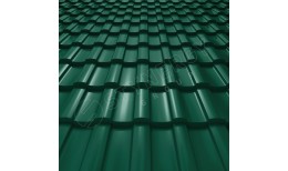 Металлочерепица Stella CORUNDUM50® RAL 6005 (зелёный мох) 0.50