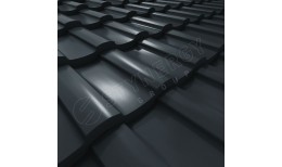 Металлочерепица Stella CORUNDUM50® RAL 7016 (антрацитово-серый) 0.50