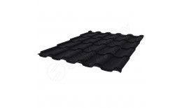 Металлочерепица Stella PURRUS® матовый RAL 9005 (глубокий черный) 0.50