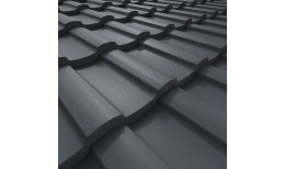 Металлочерепица Stella PURRUS Pro® матовый RAL 7024 (графитовый серый) 0.50