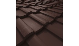 Металлочерепица Stella PURRUS Pro® матовый RAL 8017 (шоколадно-коричневый) 0.50