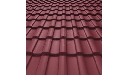 Металлочерепица Stella Rooftop Бархат® RAL 3005 (винно-красный) 0.50
