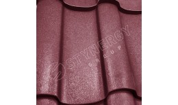 Металлочерепица Stella Rooftop Бархат® RAL 3005 (винно-красный) 0.50