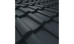Металлочерепица Stella Rooftop Бархат® RAL 7016 (антрацитово-серый) 0.50