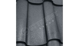 Металлочерепица Stella Rooftop Бархат® RAL 7016 (антрацитово-серый) 0.50