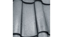 Металлочерепица Stella Rooftop Бархат® RAL 7024 (графитовый серый) 0.50
