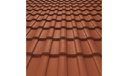 Металлочерепица Stella Rooftop Бархат® RAL 8004 (медно-коричневый) 0.50